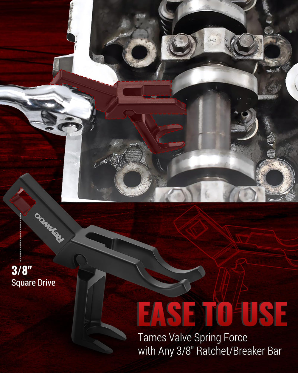 Reywoo case open with organized layout for easy transport
