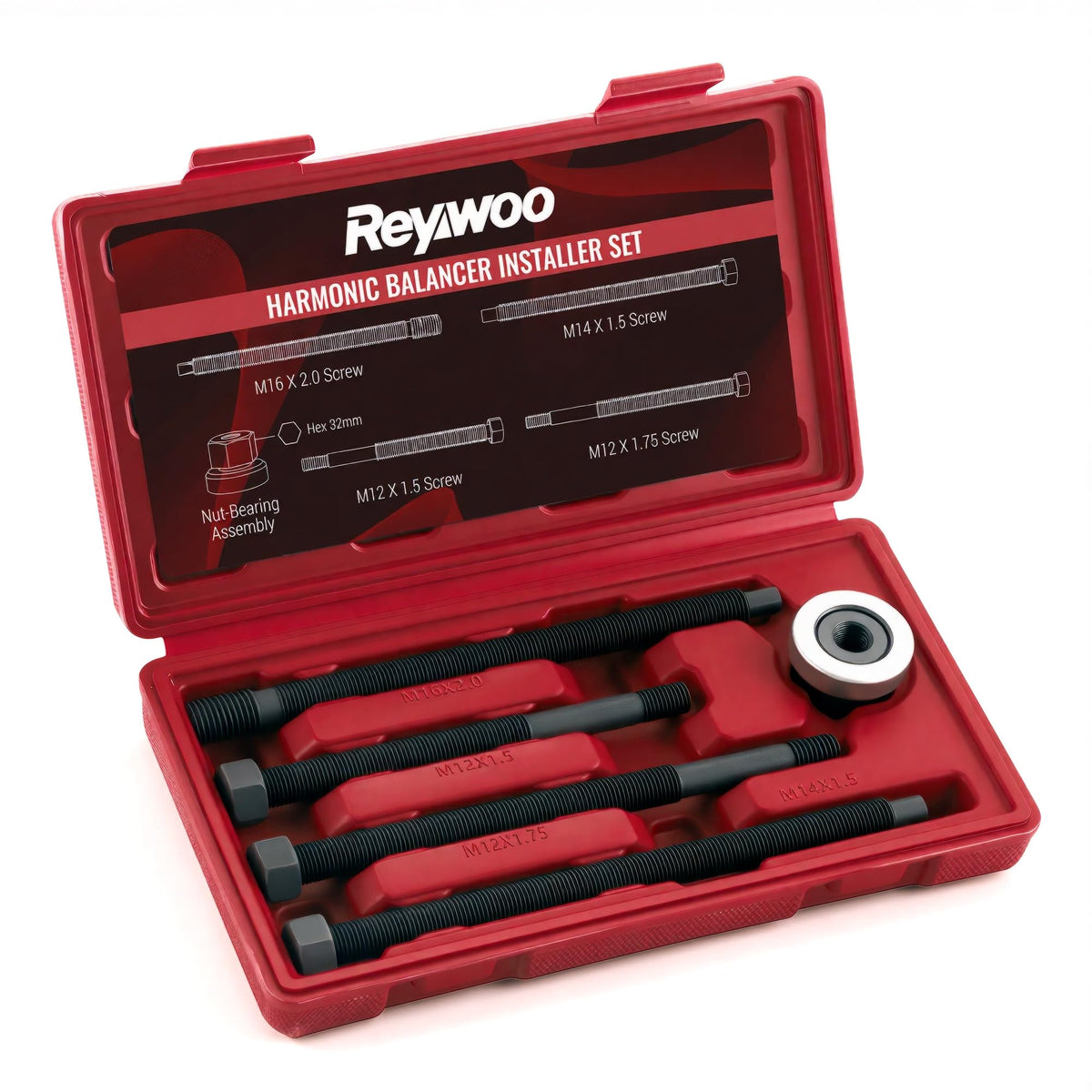 Reywoo front view of kit open showing organized tools and quick setup benefit