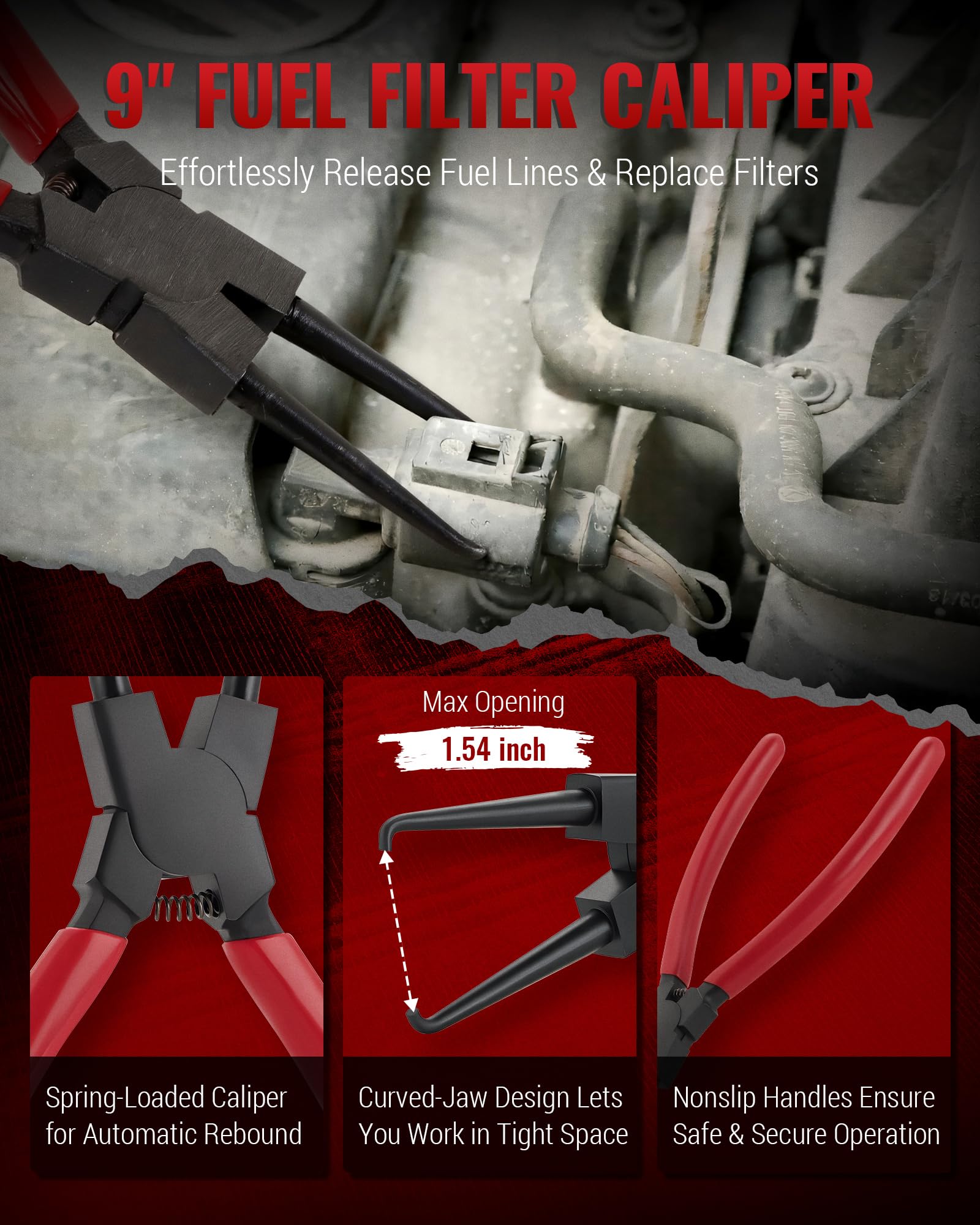 Reywoo hose clamp clip open to handle large clamps without damage