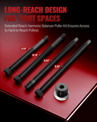 Reywoo long-reach press rods spread displaying extra length for tight bays