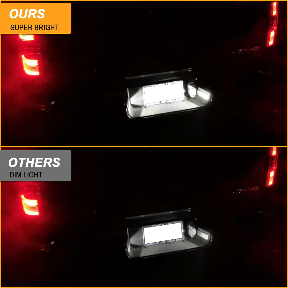 R&F Auto close-up of 3528SMD LEDs delivering bright xenon-white light