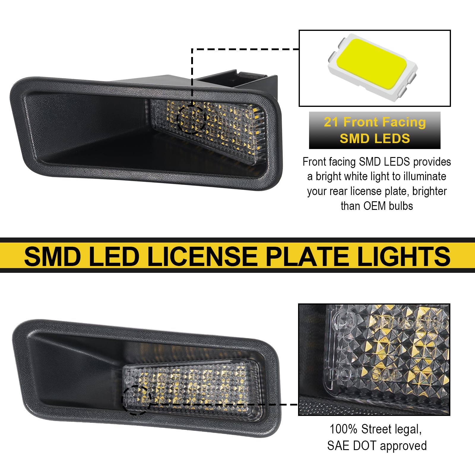 R&F Auto lamp beside ruler showing compact size and easy replacement