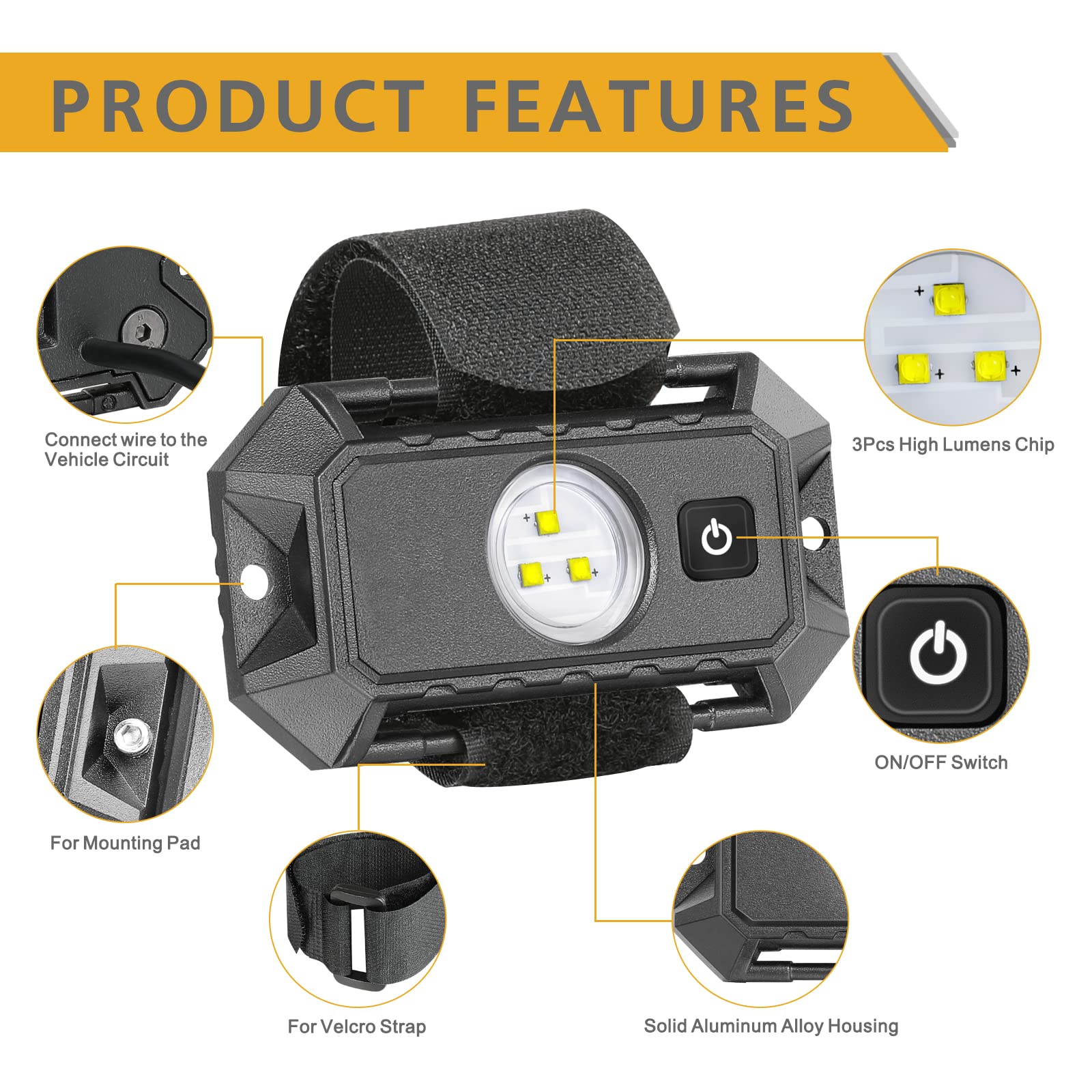Rfroad Lighting aluminum housing detail emphasizing heat dissipation durability