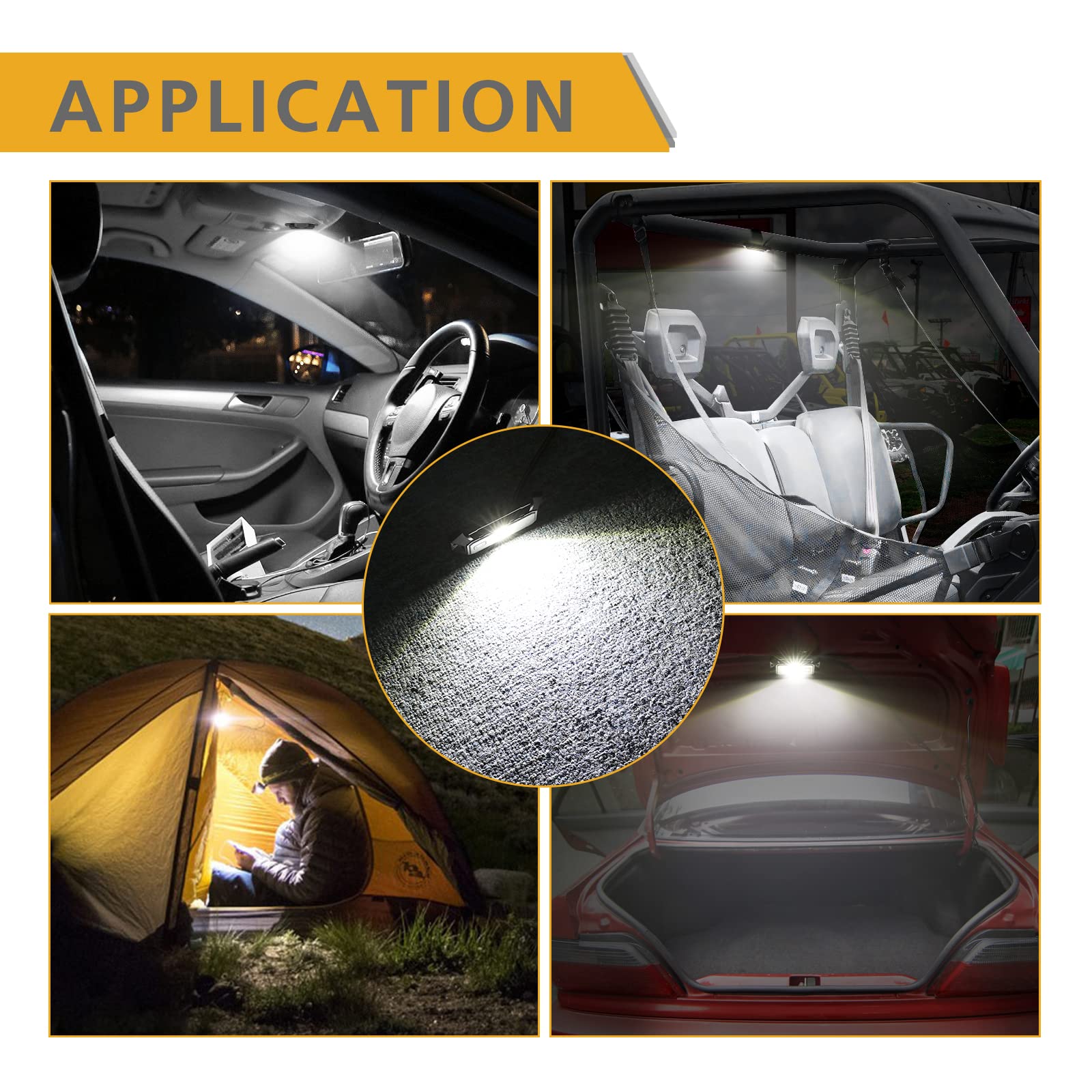 Rfroad Lighting flat and curved mounting pads displaying mounting options