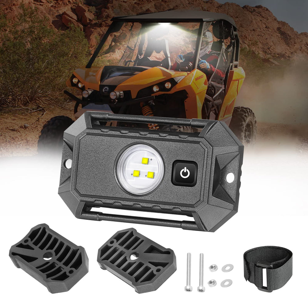 Rfroad Lighting front-facing dome light showing bright illumination benefit