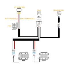Rfroad Lighting illuminated rocker switch close-up, showing easy night operation