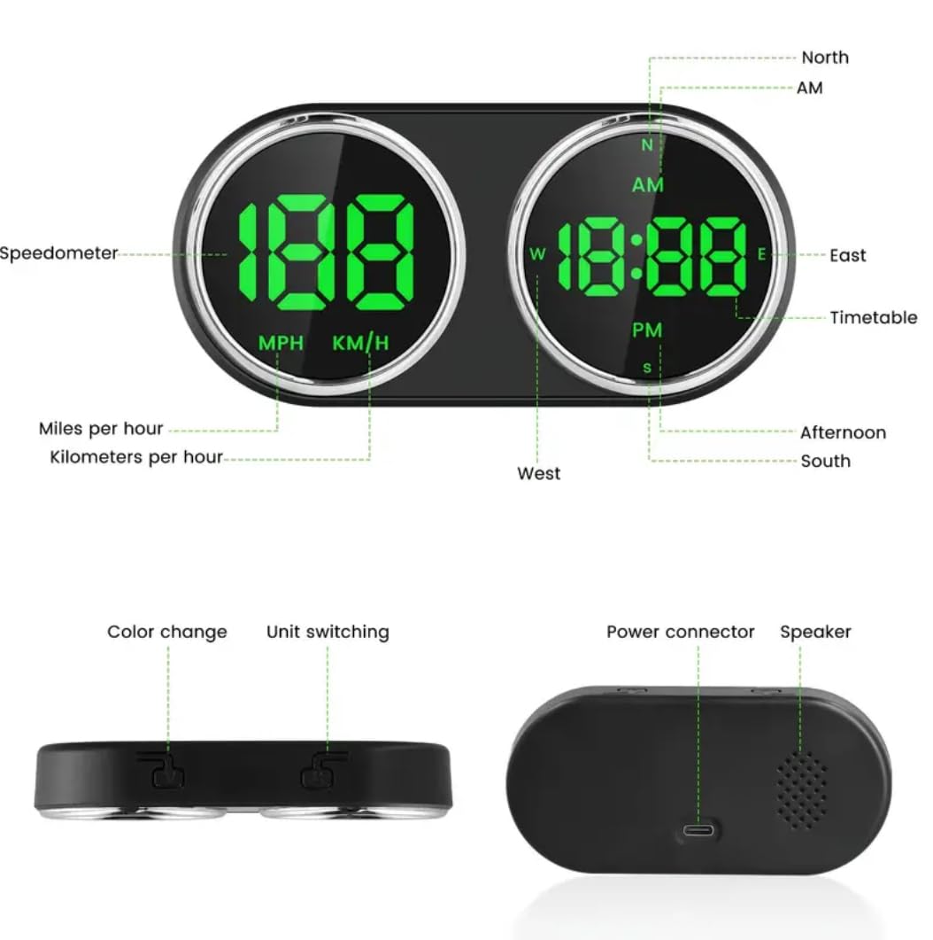 RGZOCT clock detail showing AM/PM indicator for clear timekeeping