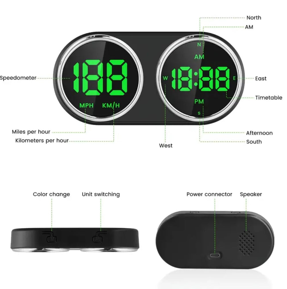 RGZOCT clock detail showing AM/PM indicator for clear timekeeping