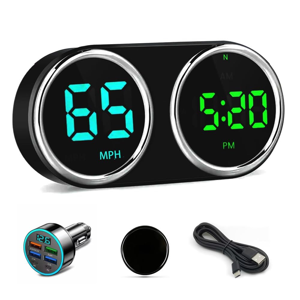 RGZOCT front panel showing speed and clock for quick glance benefit