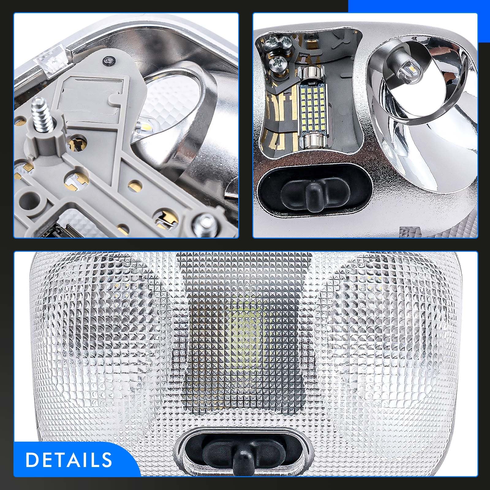 RHAOCZIYAUTO installed in Ford Ranger cabin for clearer interior lighting