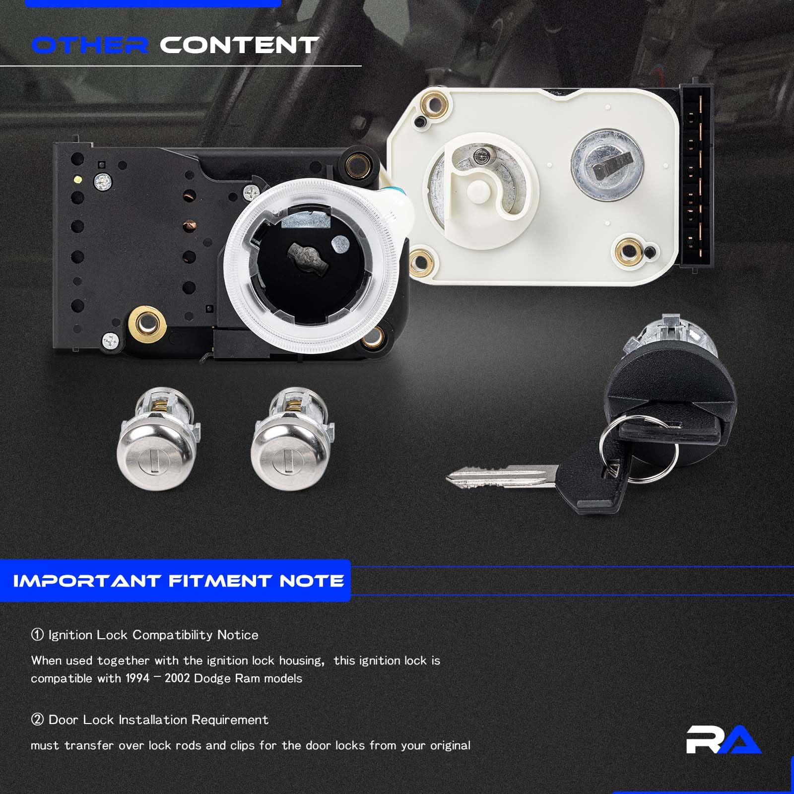 RHAOCZIYAUTO product next to ruler showing accurate size and fit for replacement