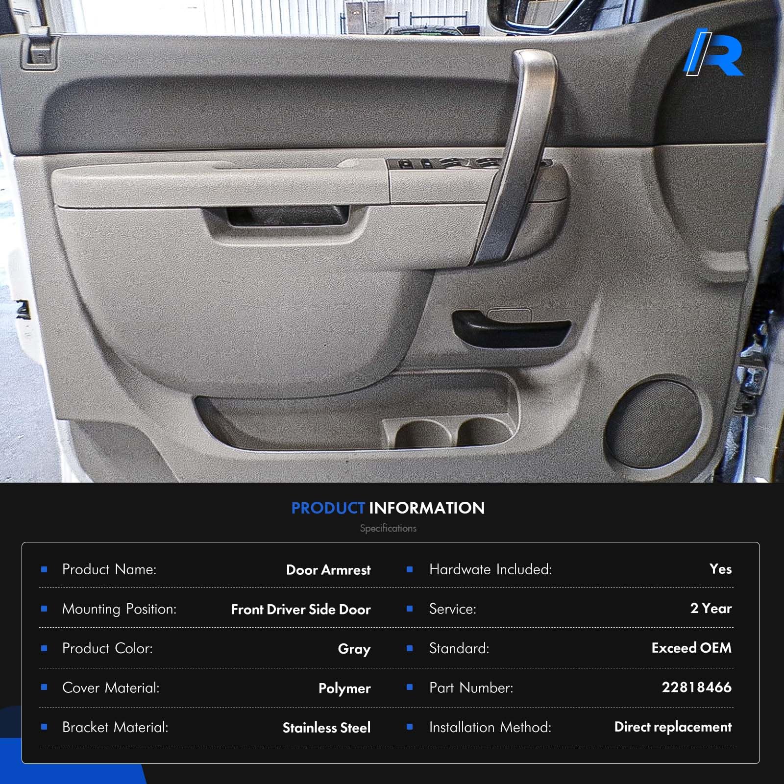 RHAOCZIYAUTO armrest size comparison with ruler for accurate fit confirmation