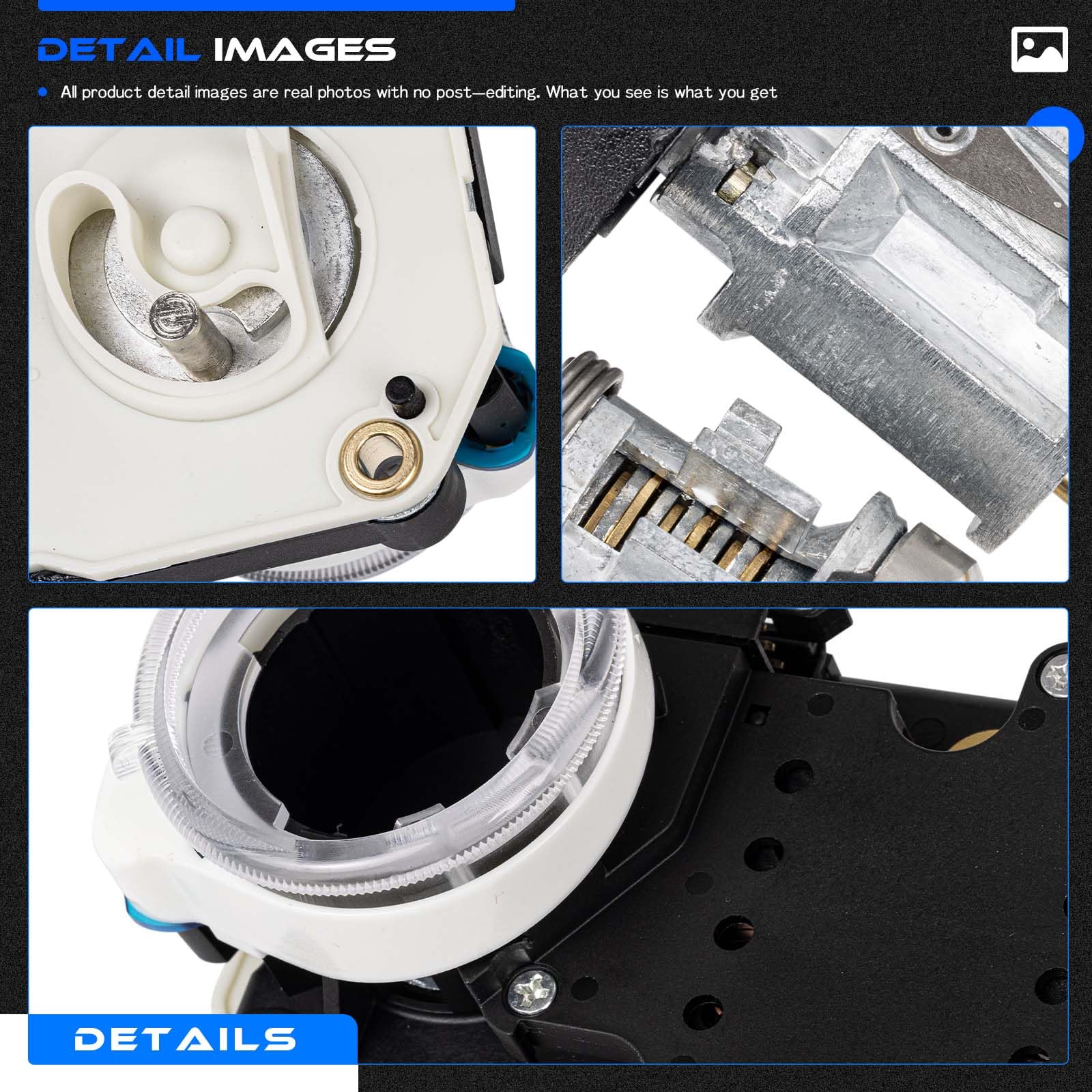 RHAOCZIYAUTO close texture of metal and plastic components for corrosion resistance