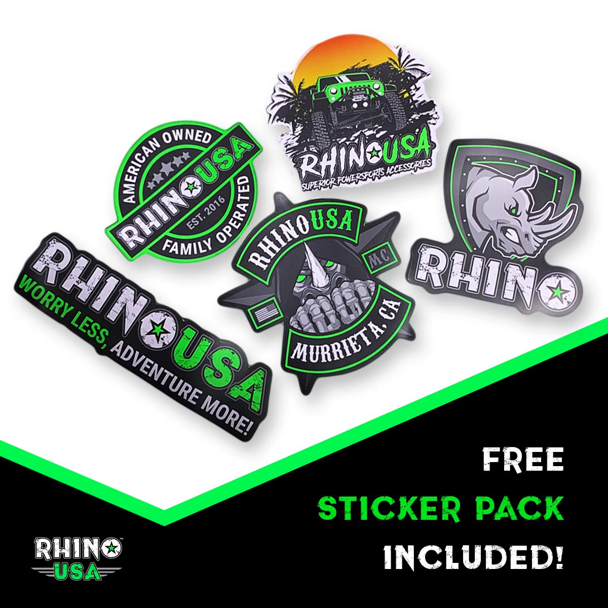 Rhino USA packaged deflator and accessories ready for storage, simplifies transport and readiness