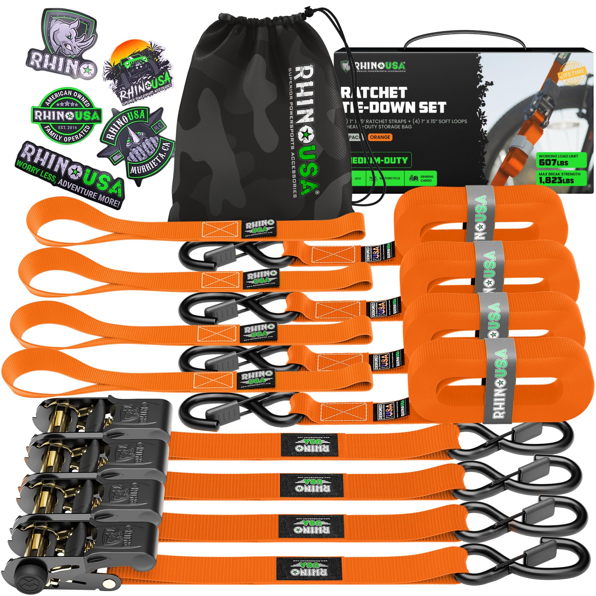 Rhino USA front packaging showing 4-pack and product benefits