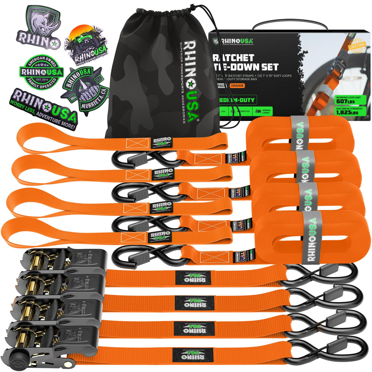 Rhino USA front packaging showing 4-pack and product benefits