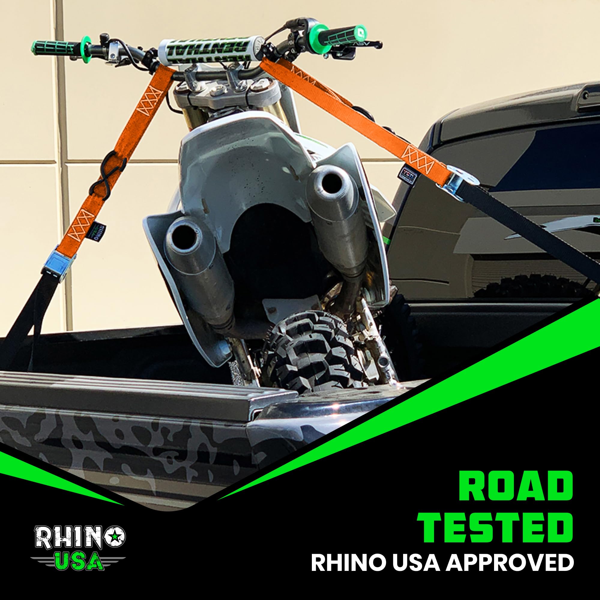 Rhino USA lifestyle trailer setup displaying secure bikes ready for safe hauling