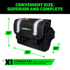 Rhino USA padded base detail protecting gear from sharp ground and rocks