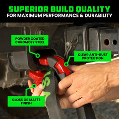 Rhino USA close-up of shackle pin and thread for secure fastening and easy use