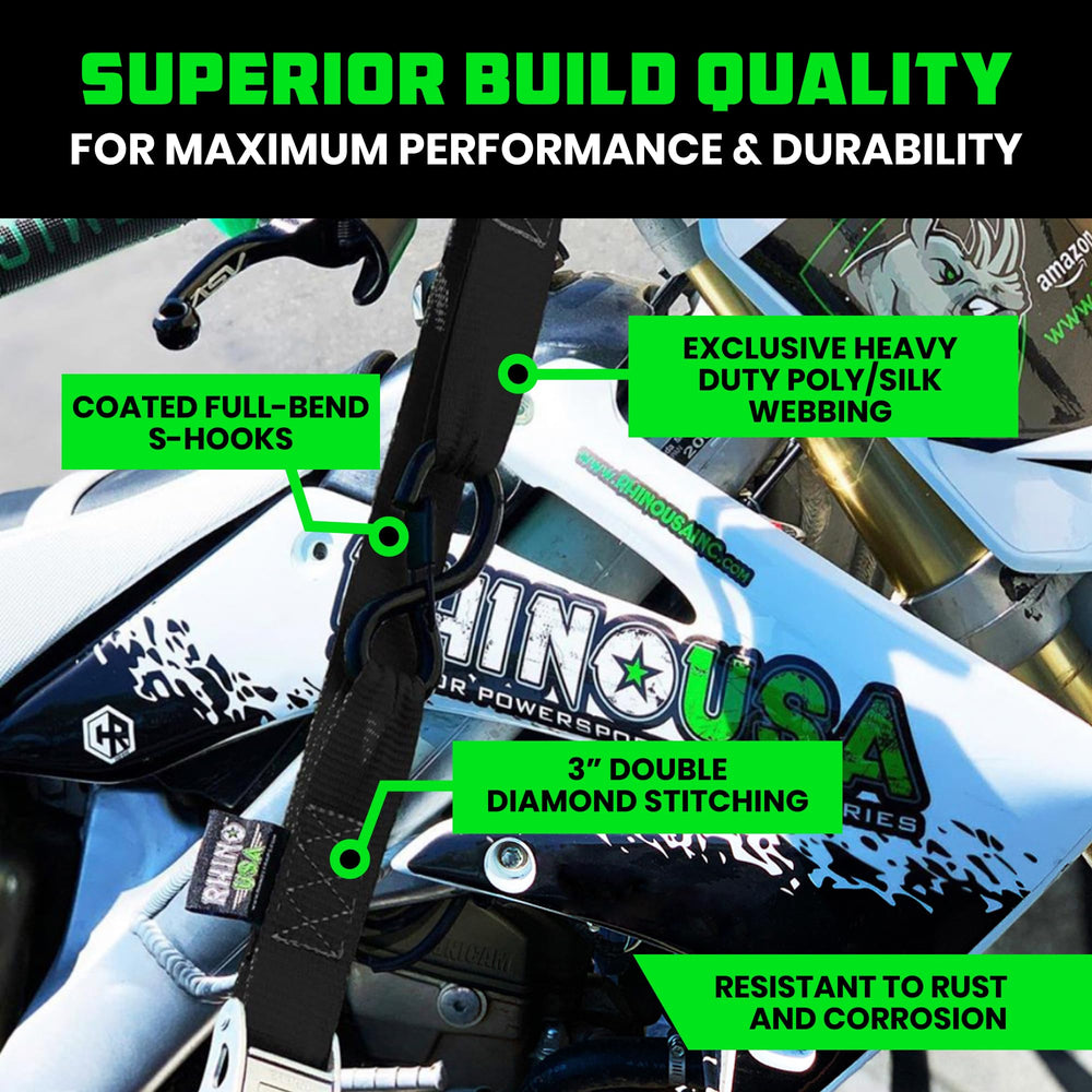 Rhino USA soft loop close-up protecting handlebars and preventing paint damage