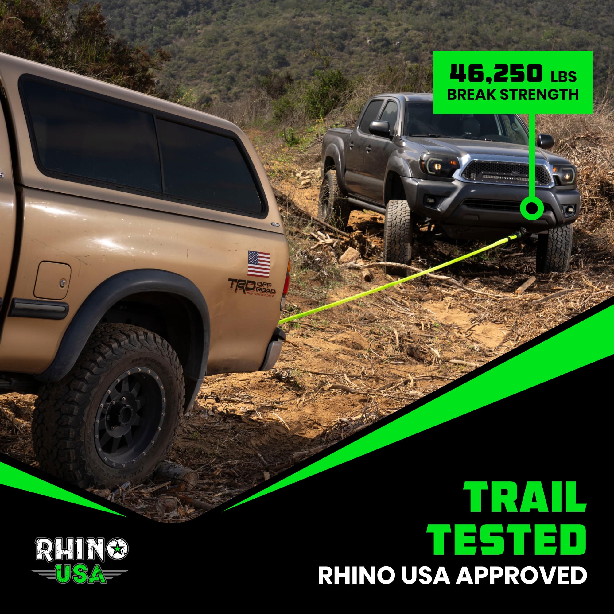 Rhino USA two-pack laid flat showing included pair and portability