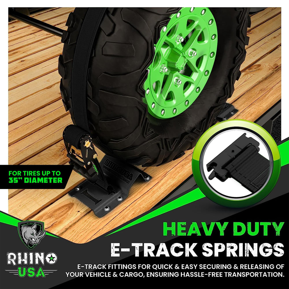 Rhino USA ratchet strap detail illustrating heavy-duty secure tensioning