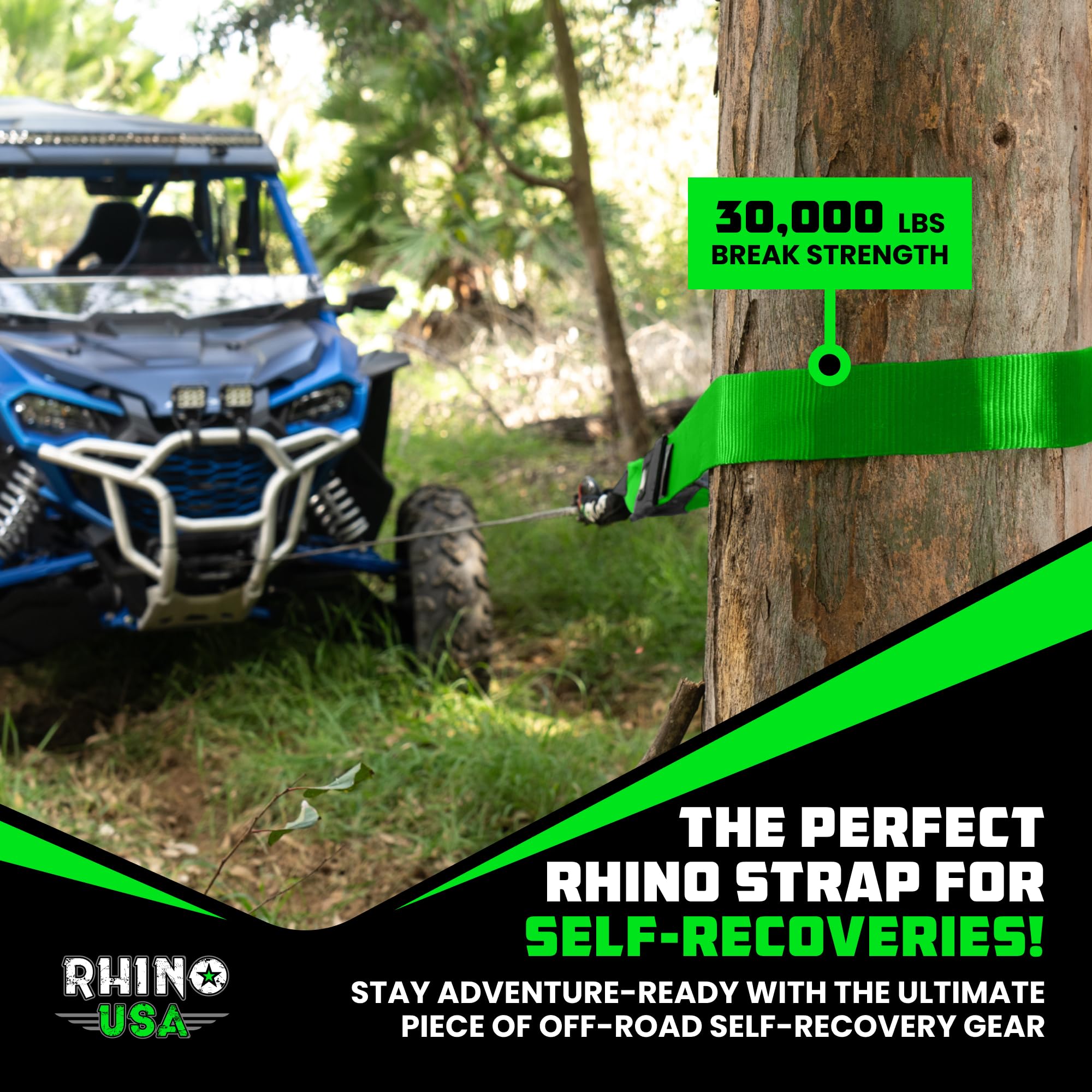Rhino USA product label and packaging showing lifetime replacement assurance