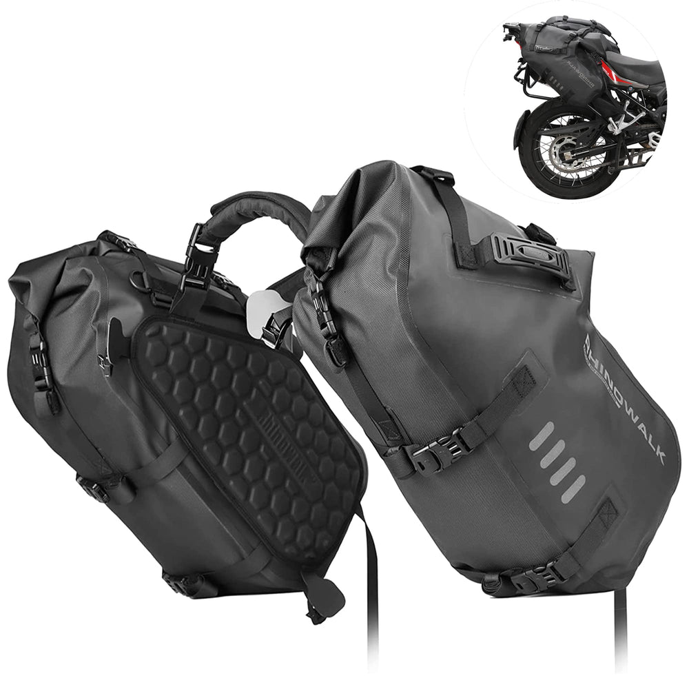 Rhinowalk front view on rack showing secure mounting and quick access