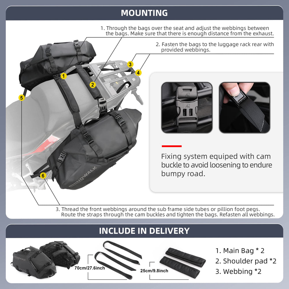 Rhinowalk honeycomb padding detail reducing shock to stored items