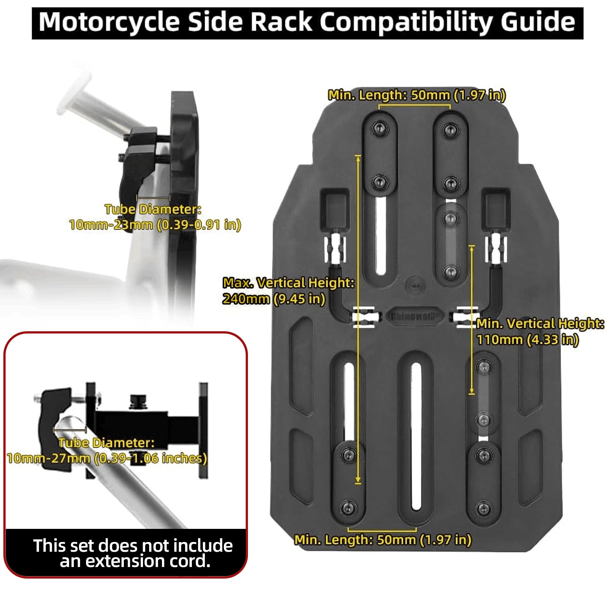 Rhinowalk saddlebag molle system and D-rings for customizable attachments benefit