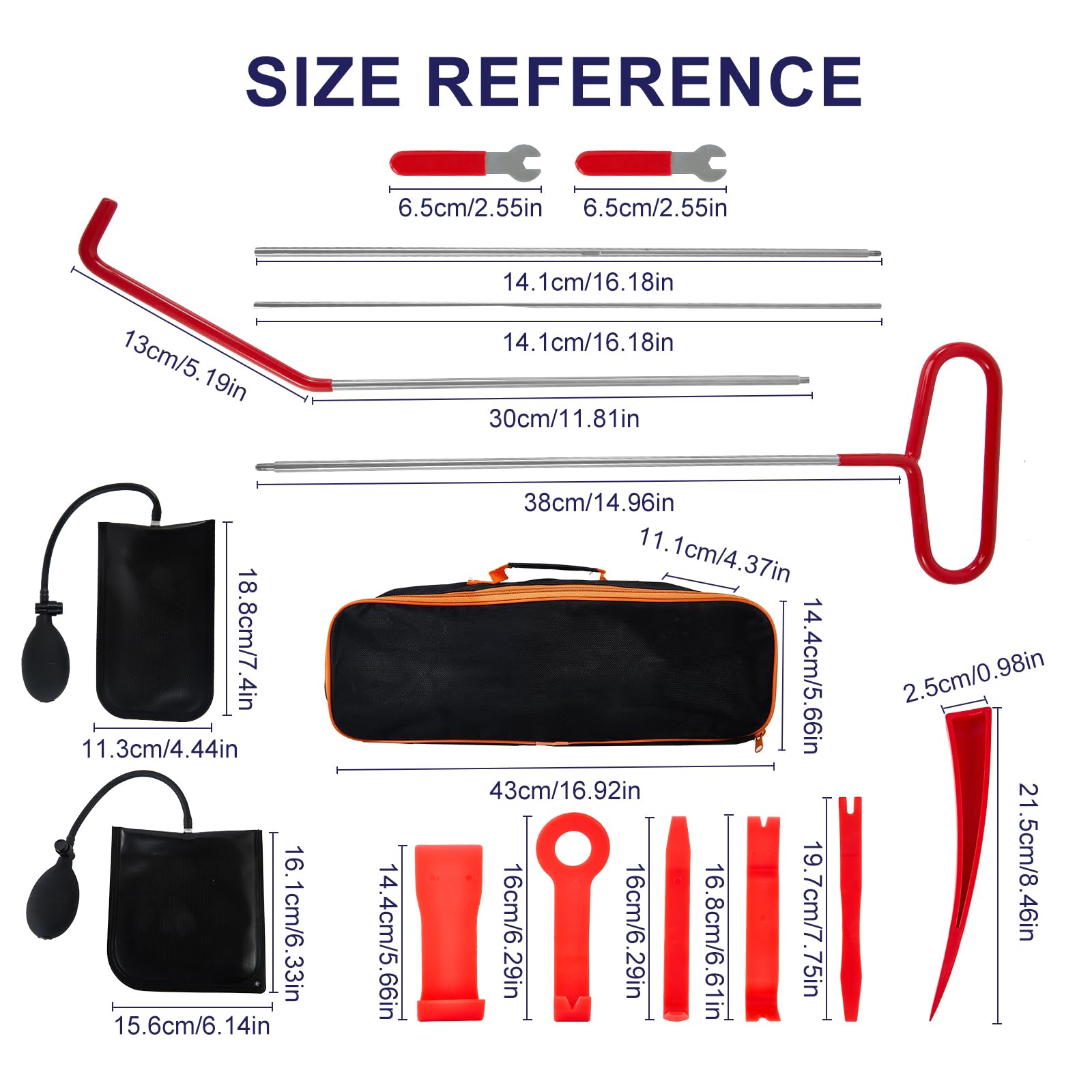 Ricenp compact zippered pouch holding all pieces for easy transport and storage