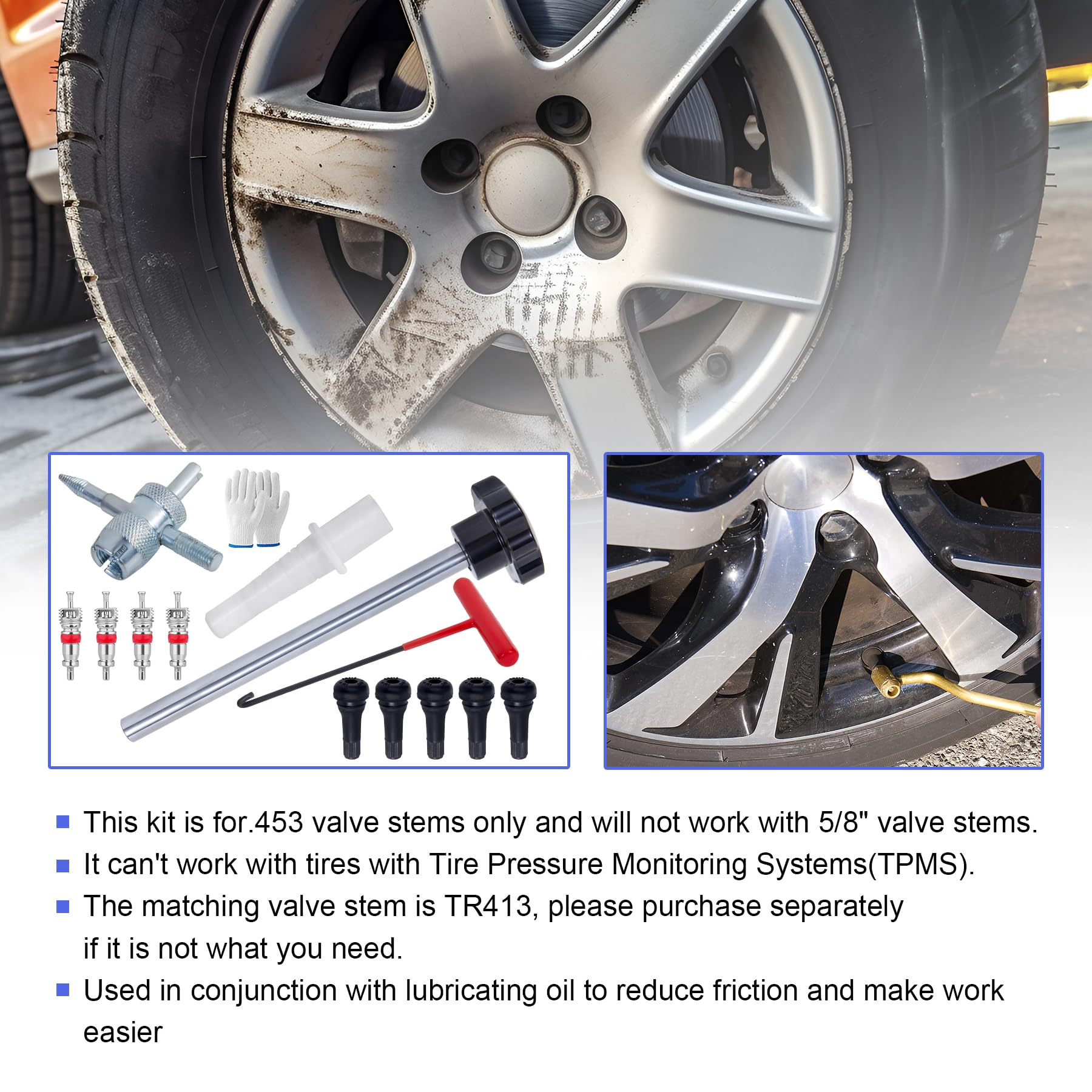 Richcat four-way valve tool with gloves for safe, versatile use