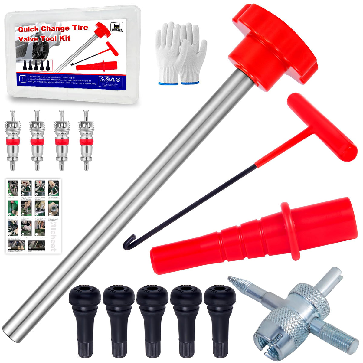 Richcat front packaging showing kit contents and quick fix benefit