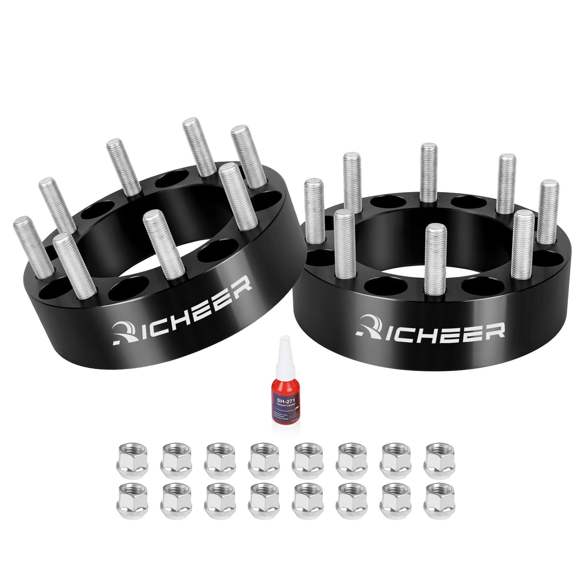 Richeer front face of spacer showing bolt pattern and fitment benefit