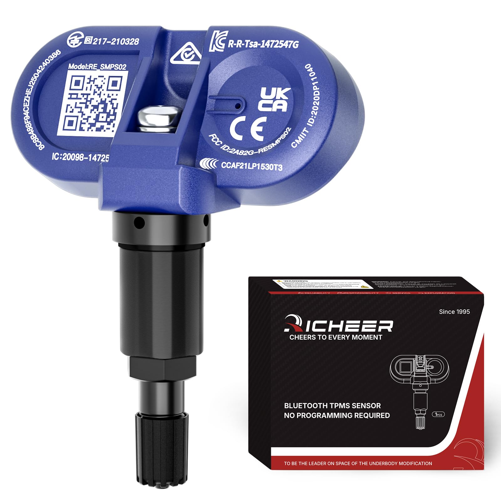 Richeer front view sensor showing compact design and easy fit