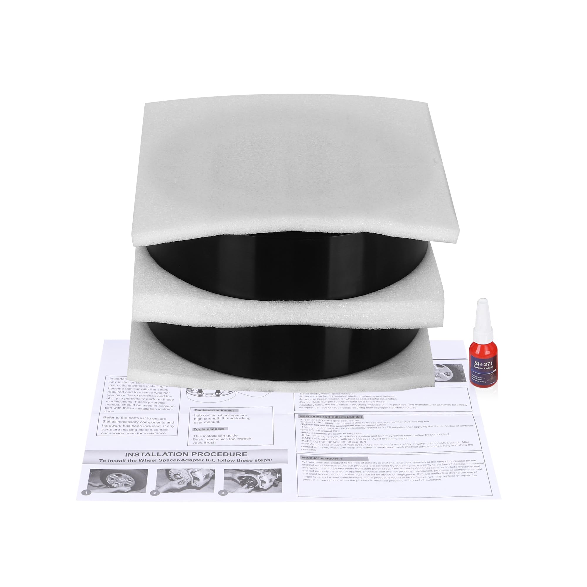 Richeer packaging with studs and nuts showing complete hardware benefit