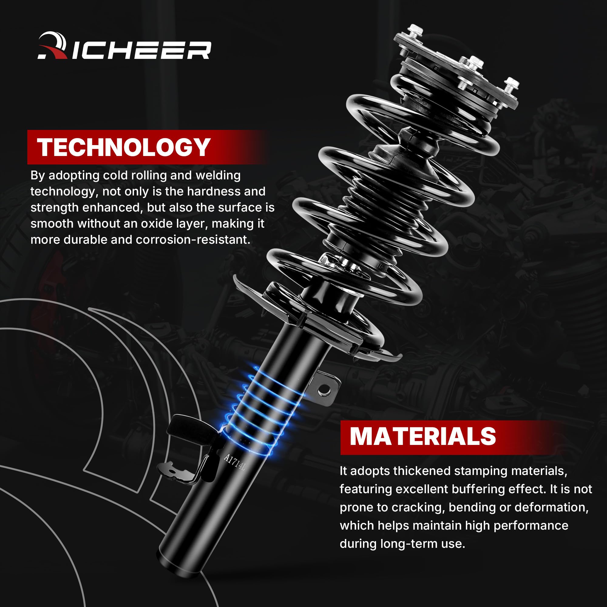 Richeer weld and casing detail demonstrating corrosion-resistant finish
