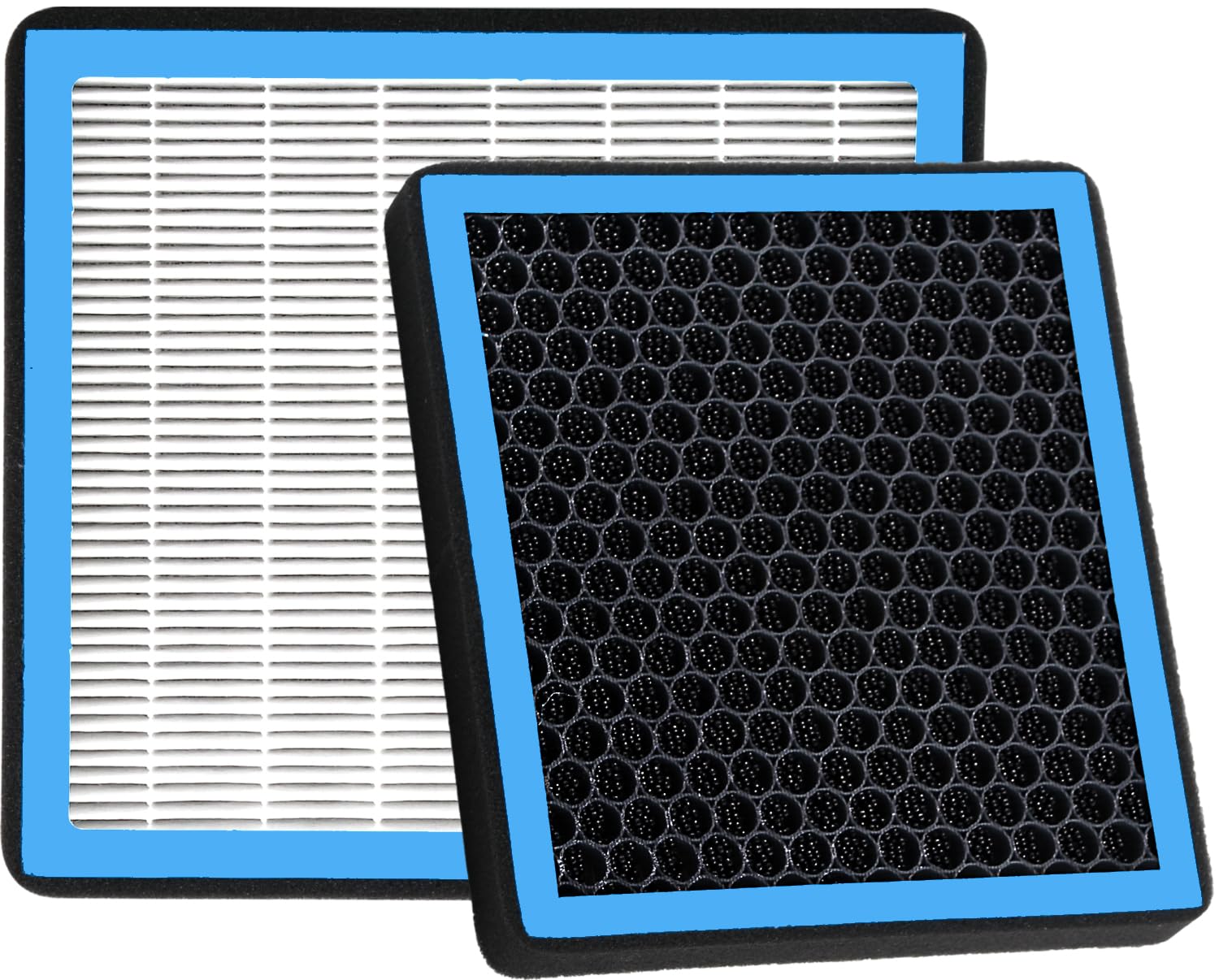 RICHWEI cabin filter front packaging showing model and fitment benefits