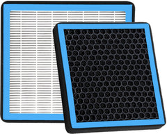RICHWEI cabin filter front packaging showing model and fitment benefits