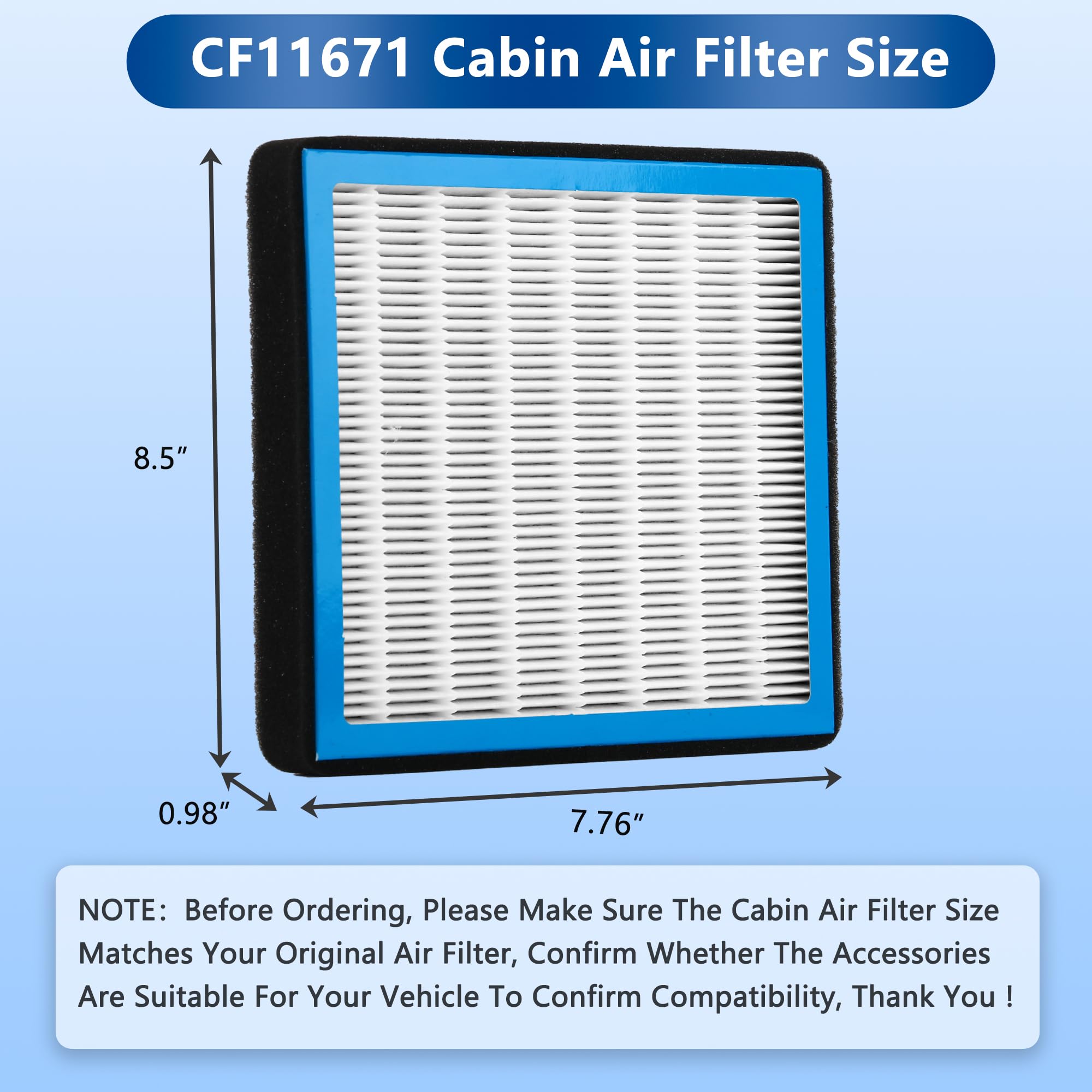 RICHWEI filter in truck interior illustrating improved airflow and comfort