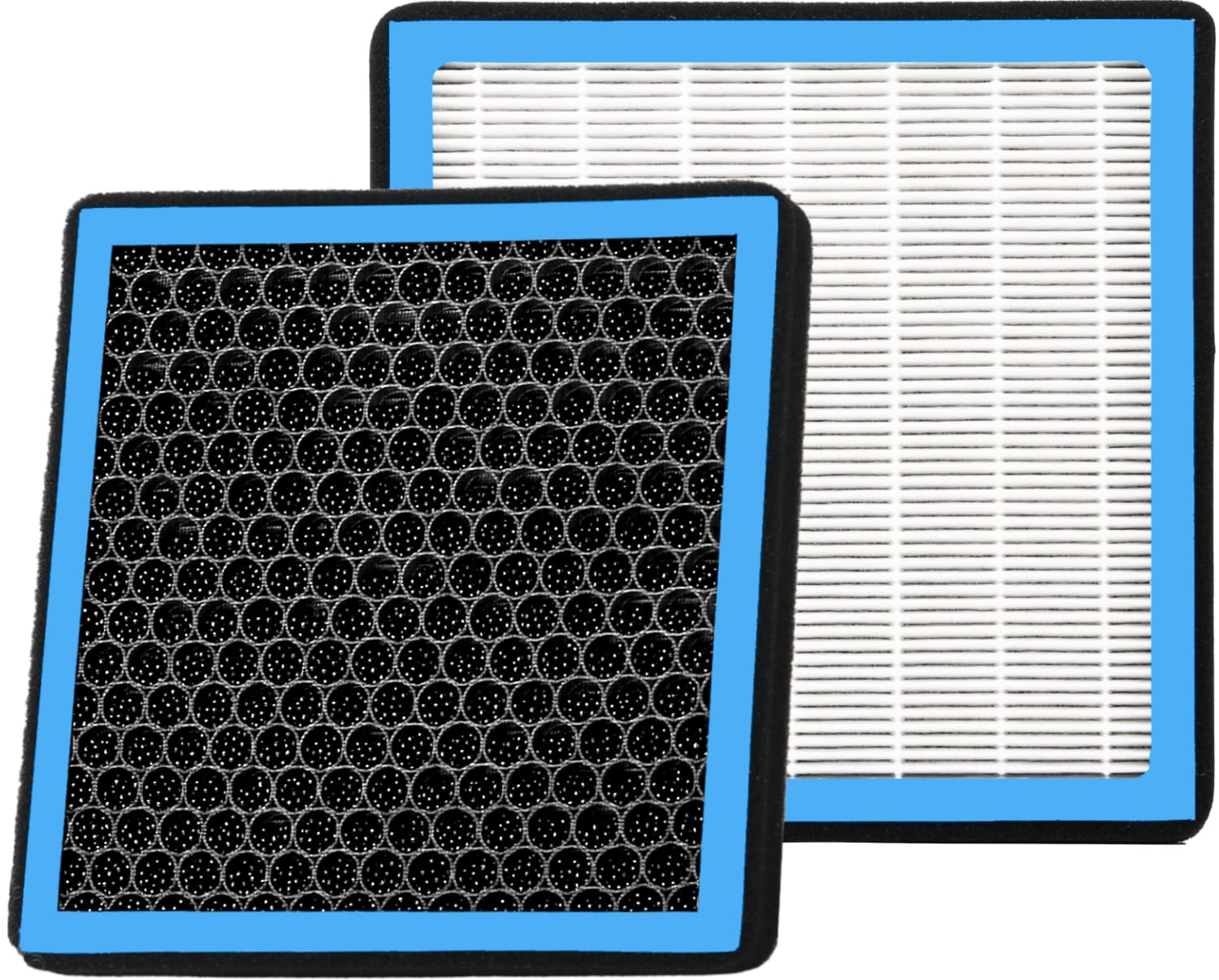 RICHWEI front view of filter packaging showing compatibility and clean-air benefit