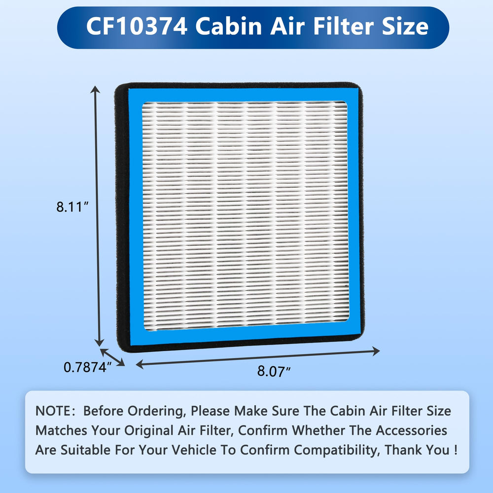 RICHWEI filter placed in car interior showing fresher cabin air and comfort benefit