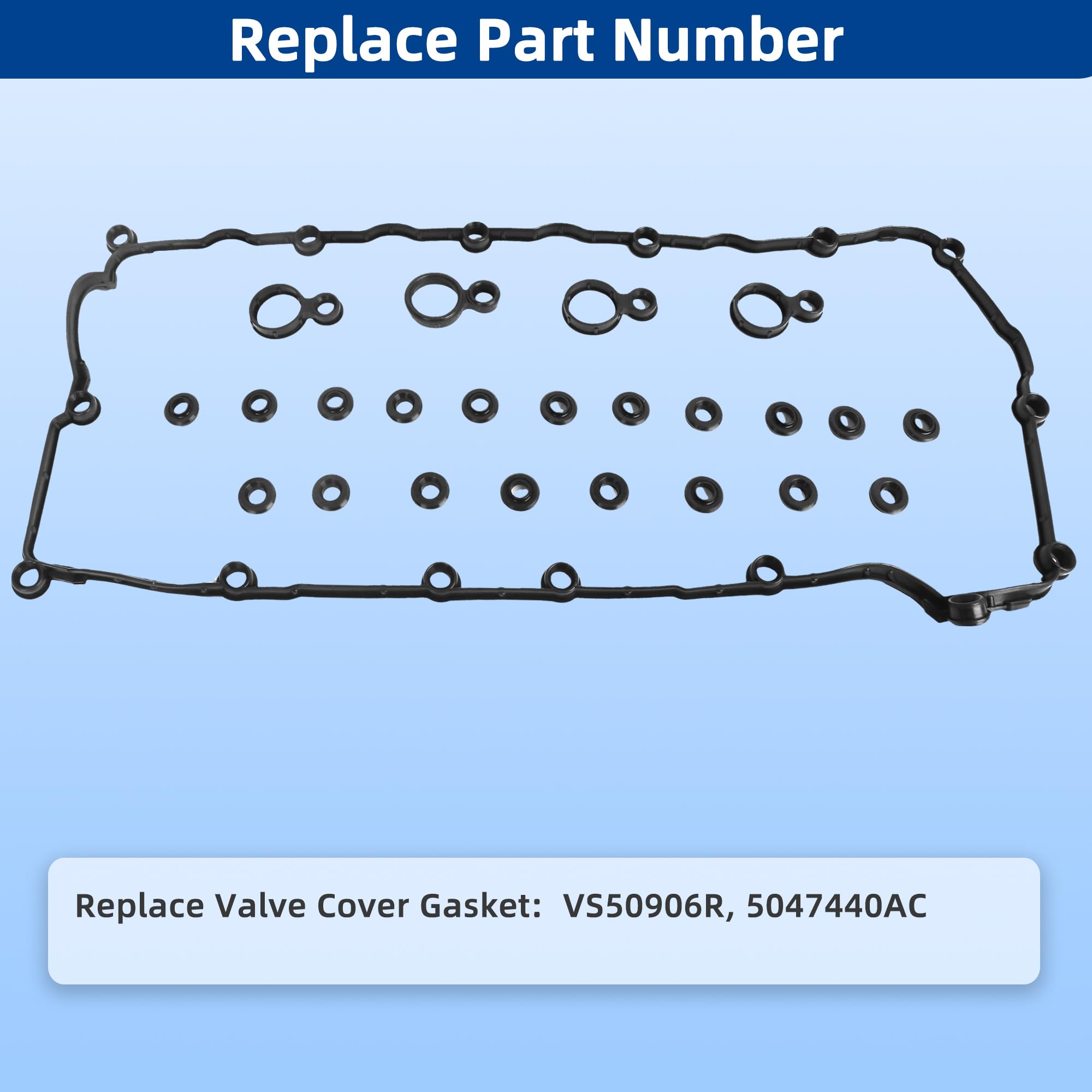RICHWEI gasket set installed on engine demonstrating restored oil leak protection