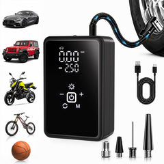 RIDAPEST front view showing compact cordless inflator and handle for quick storage