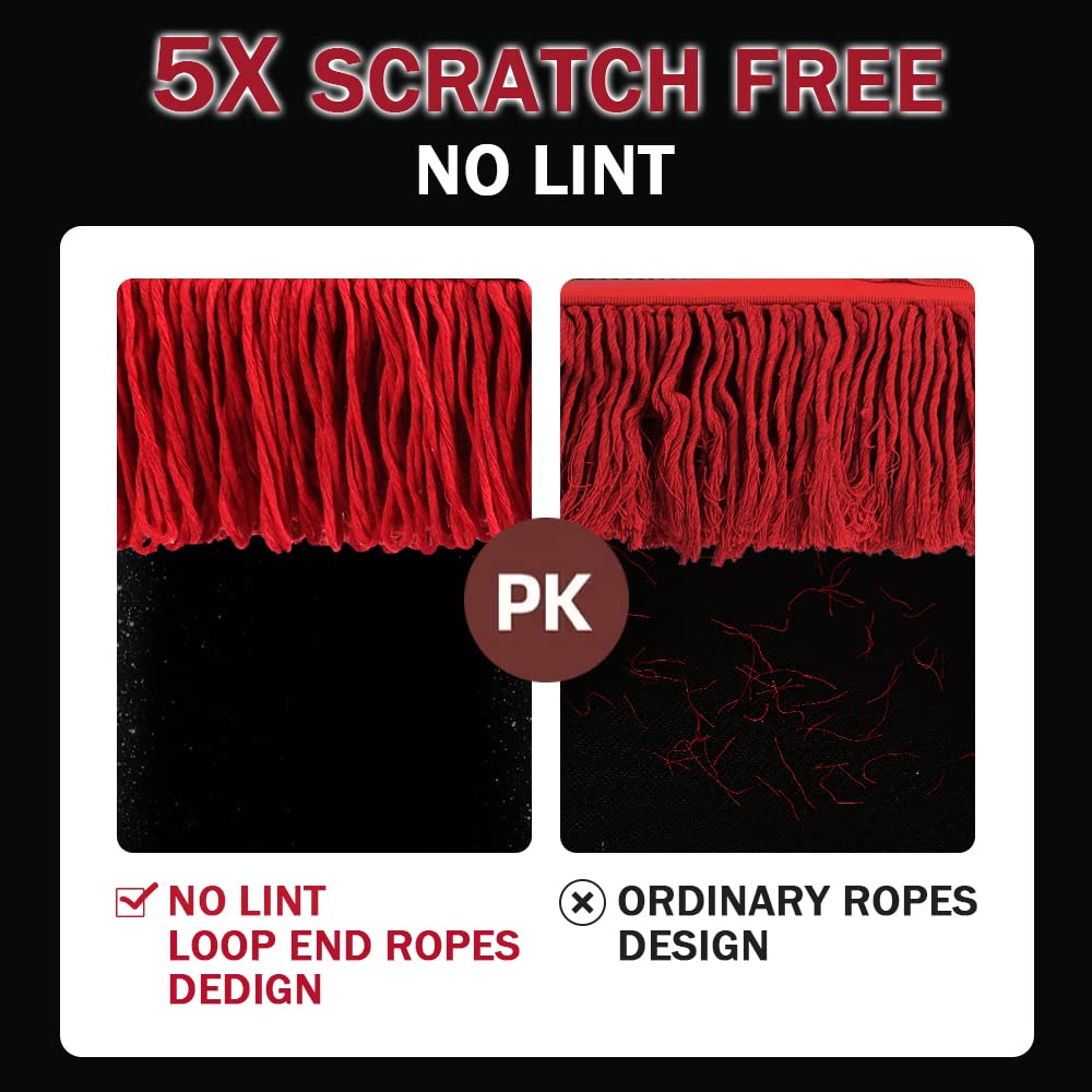 RIDE KINGS close-up waxed cotton threads trapping dust