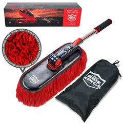 RIDE KINGS front view packaging showing complete duster kit and cover benefits