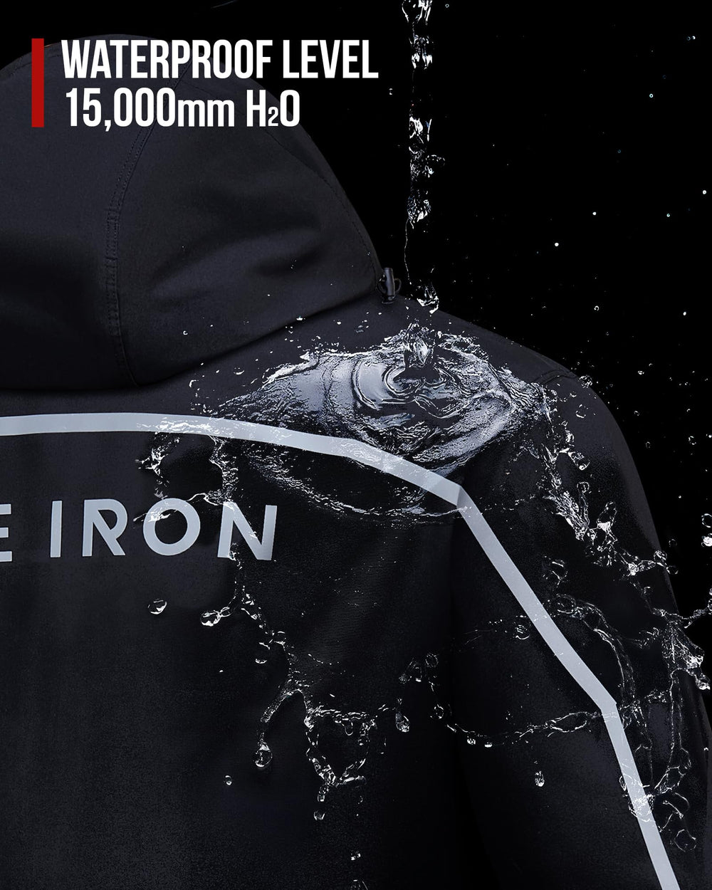 RIDEIRON taped seam detail highlighting waterproof seam sealing benefit