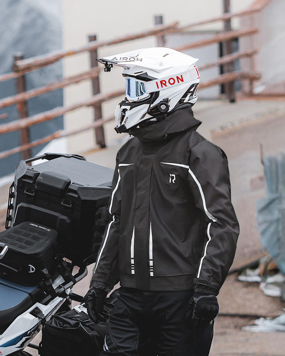 RIDEIRON suit on manikin for size and scale to plan layering