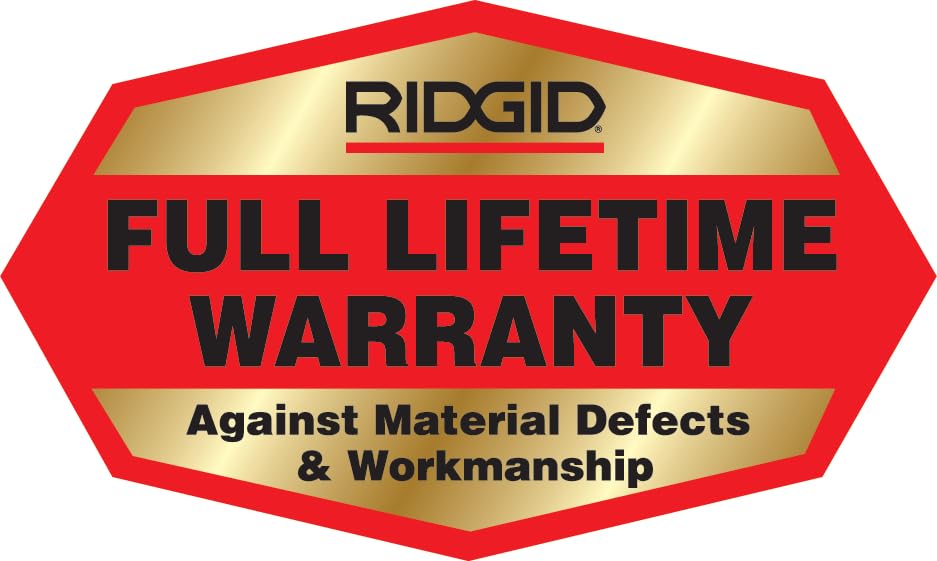 RIDGID made in USA label on packaging, quality and reliable manufacture