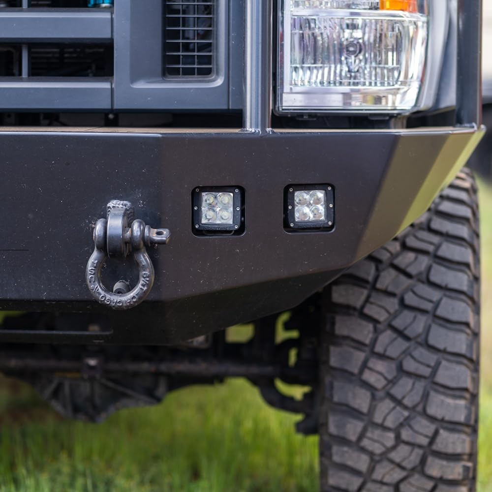 Rigid Industries D-Series PRO next to a hand showing compact size and easy-install benefit